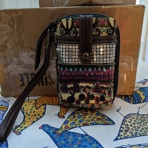 Sakroots phone wristlet